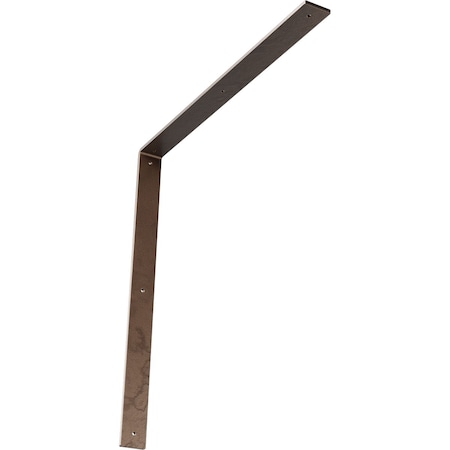 Ekena Millwork Hamilton Steel Bracket, Hammered Dark Bronze 2"W x 24"D x 24"H BKTM02X24X24HAHDB